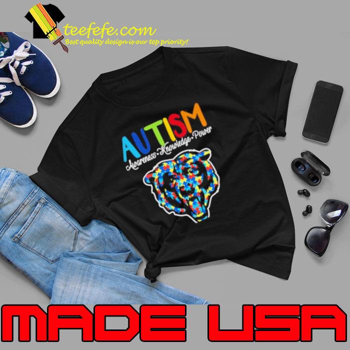 Chicago Bears Autism Awareness Knowledge Power Shirt