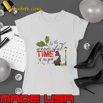 Christmas it's the most wonderful time of the year santa clause lights T-Shirt
