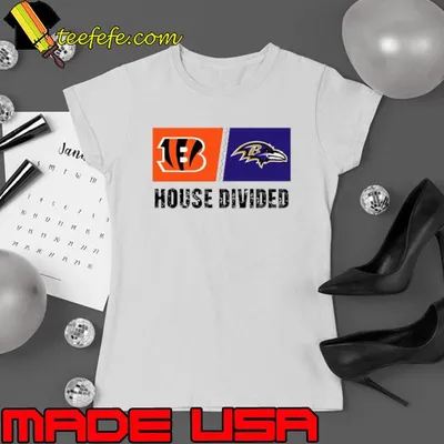 Cincinnati Bengals vs Baltimore Ravens House Divided Shirt