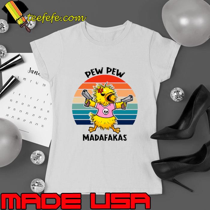 Cute Quacker Firepower Pew Pew Madafakas Vintage Sunset T-Shirt
