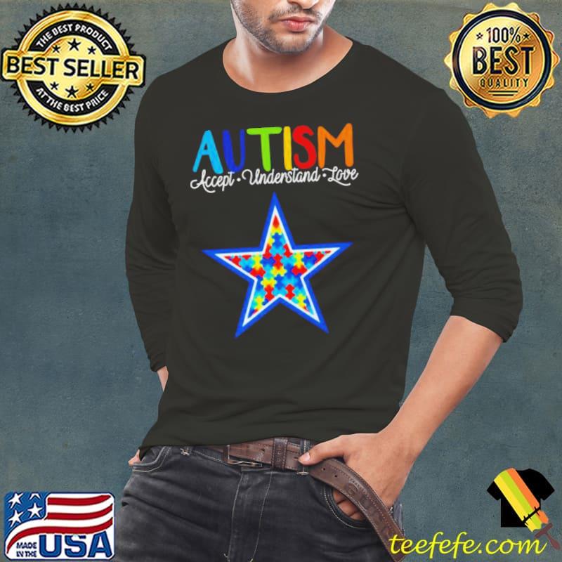 Dallas Cowboys autism awareness knowledge power s Long Sleeve Tee Dallas Cowboys autism awareness knowledge power s Long Sleeve Tee