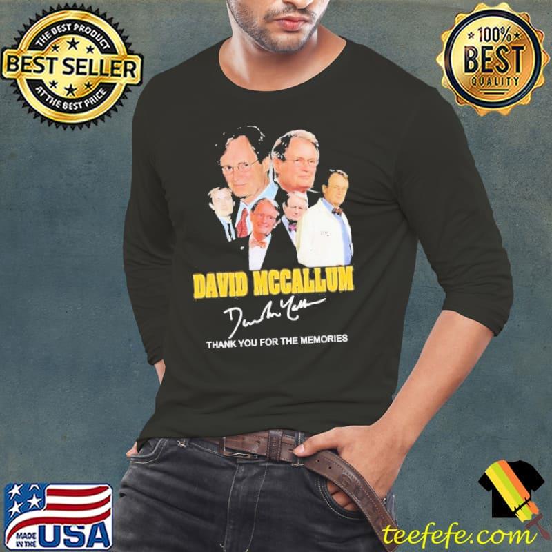 David Mccallum Thank You For The Memories Signature Shirt Long Sleeve Tee David Mccallum Thank You For The Memories Signature Shirt Long Sleeve Tee