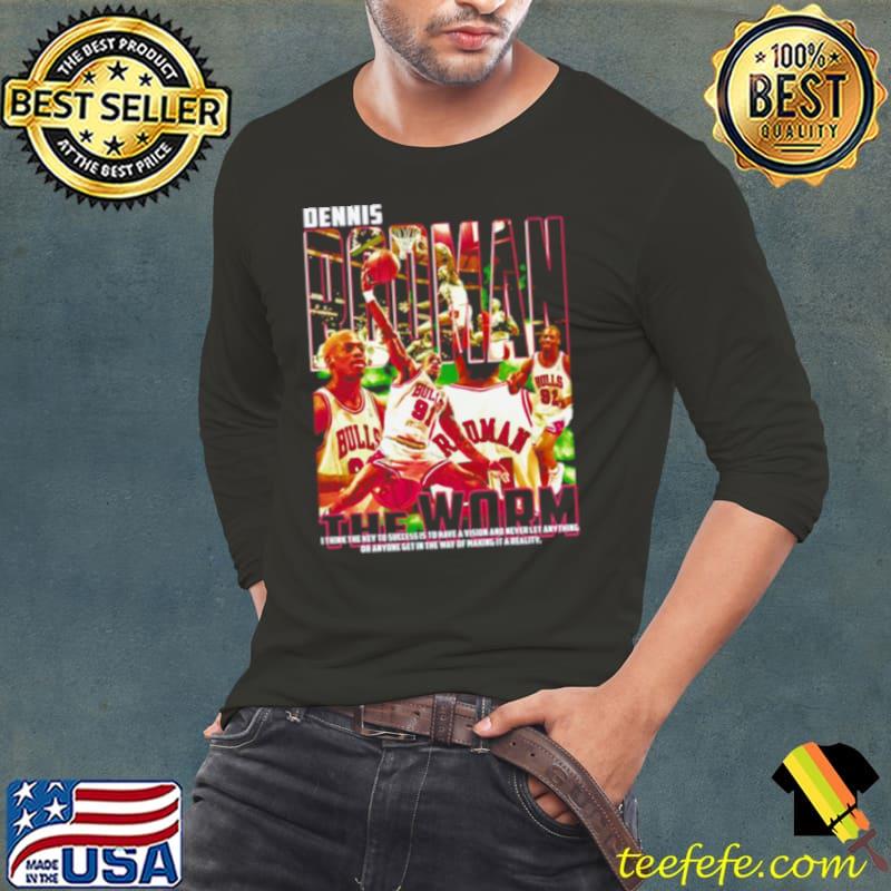 Dennis Rodman Chicago Bulls the worm s Long Sleeve Tee Dennis Rodman Chicago Bulls the worm s Long Sleeve Tee