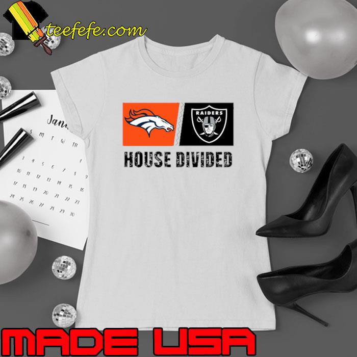 Denver Broncos vs Las Vegas Raiders House Divided Shirt Denver Broncos vs Las Vegas Raiders House Divided Shirt