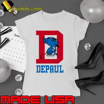 Depaul Design With Mascot And Traditional D Shirt