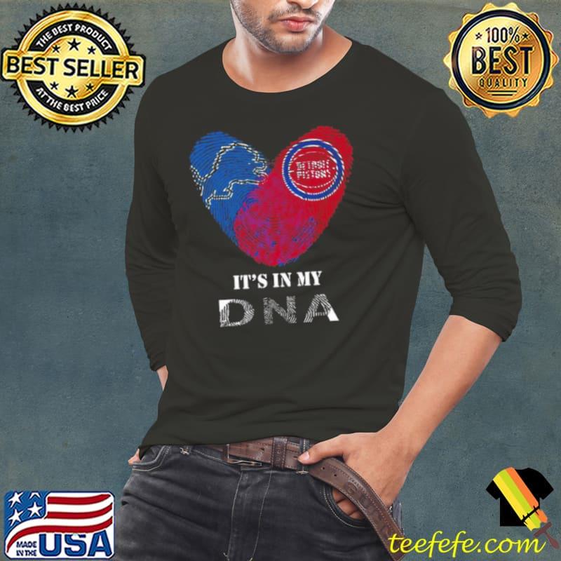 Detroit Lions And Detroit Pistons Heart It’s In My Dna 2023 s Long Sleeve Tee Detroit Lions And Detroit Pistons Heart It’s In My Dna 2023 s Long Sleeve Tee