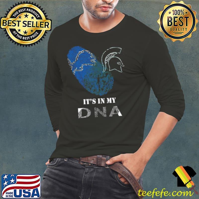 Detroit Lions And Michigan State Spartans Heart It’s In My DNA 2023 Shirt Long Sleeve Tee Detroit Lions And Michigan State Spartans Heart It’s In My DNA 2023 Shirt Long Sleeve Tee