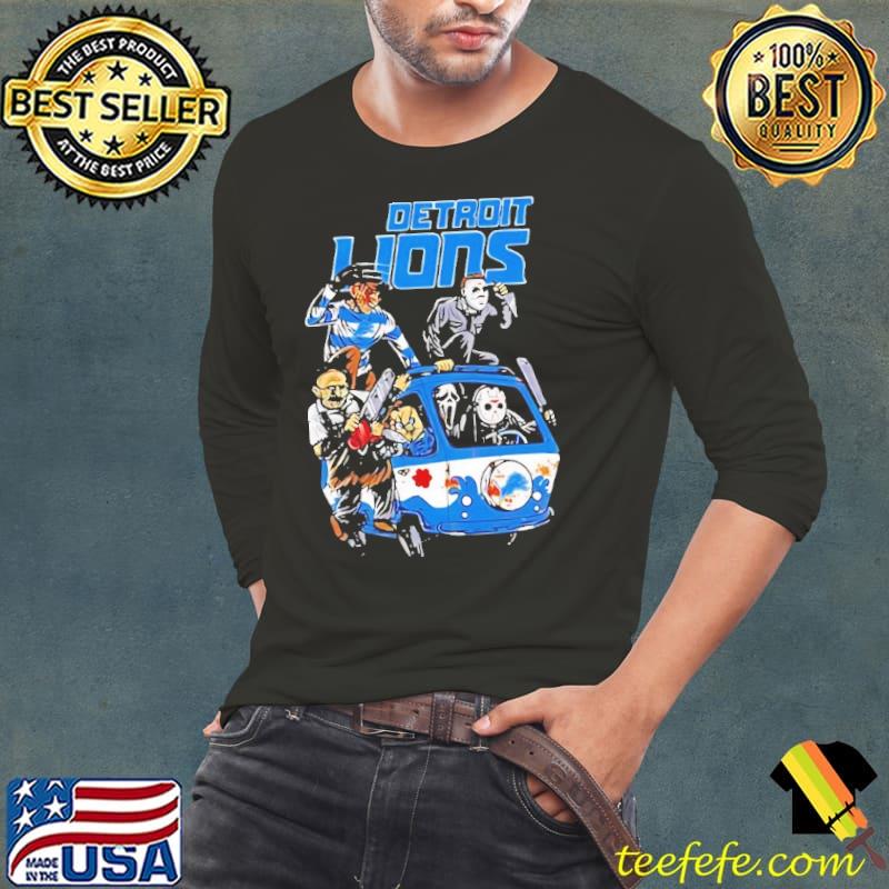 Detroit lions horror character movie halloween s Long Sleeve Tee Detroit lions horror character movie halloween s Long Sleeve Tee