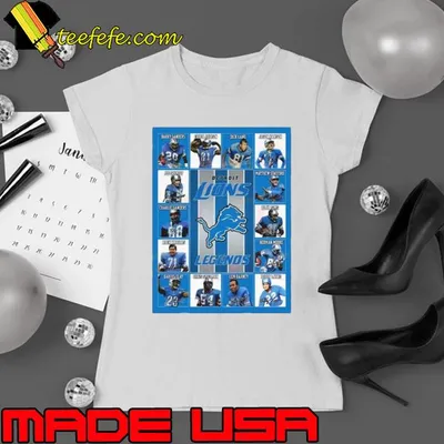 Detroit Lions Legends Players 2023 Signatures shirt