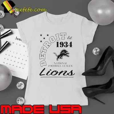 Detroit lions starter white city arch team men’s shirt