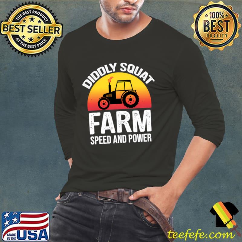 Diddly Squat Farm Speed And Power Tractor Sunset T-Shirt Long Sleeve Tee Diddly Squat Farm Speed And Power Tractor Sunset T-Shirt Long Sleeve Tee