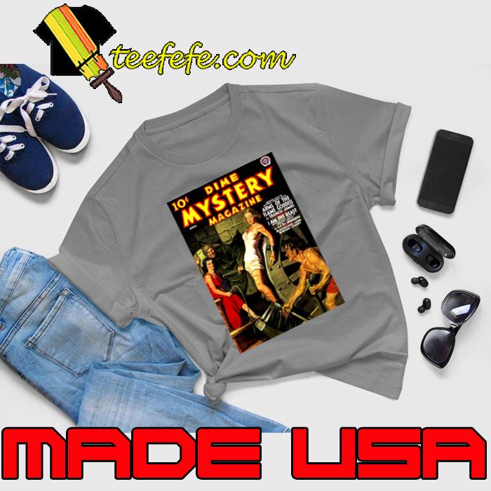 Dime Mystery Magazine Cover April 1938 Poster T-Shirt Unisex Dime Mystery Magazine Cover April 1938 Poster T-Shirt Unisex