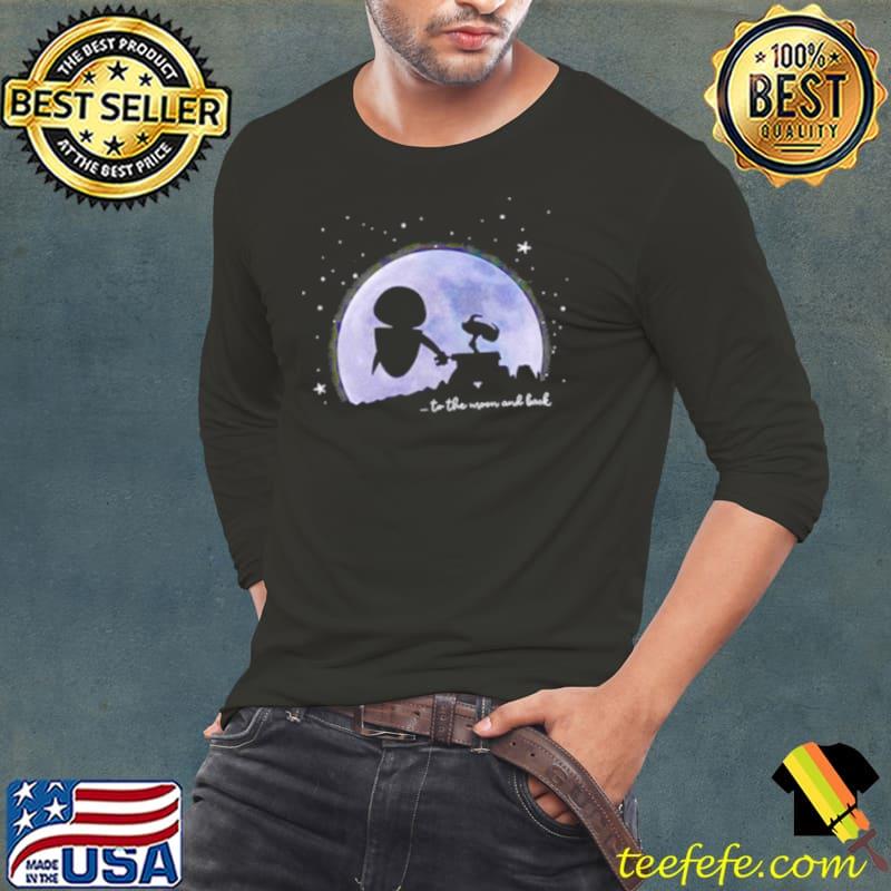 Disney Pixar Wall E Moonlit Lovers Wall E and Eve s Long Sleeve Tee Disney Pixar Wall E Moonlit Lovers Wall E and Eve s Long Sleeve Tee