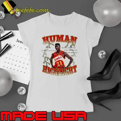 Dominique Wilkins Retro Career Awards Human Highlight Reel Shirt