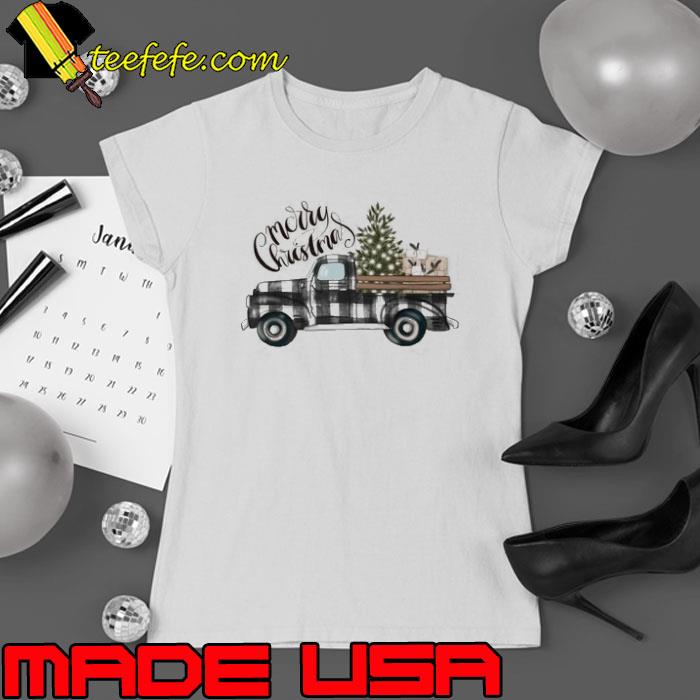 Farm Truck Merry Christmas Shirt Ladies tee Farm Truck Merry Christmas Shirt Ladies tee