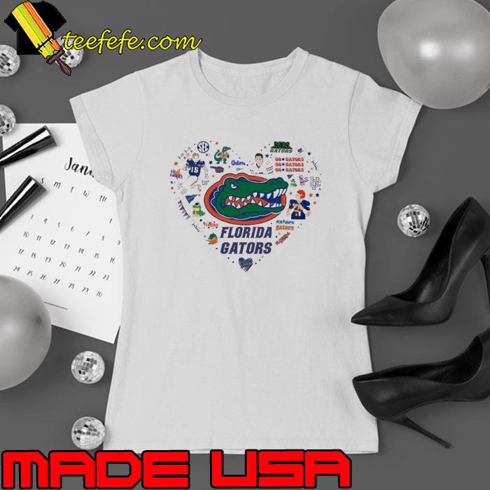 Florida Gators Heart Logo Football Team Shirt Florida Gators Heart Logo Football Team Shirt
