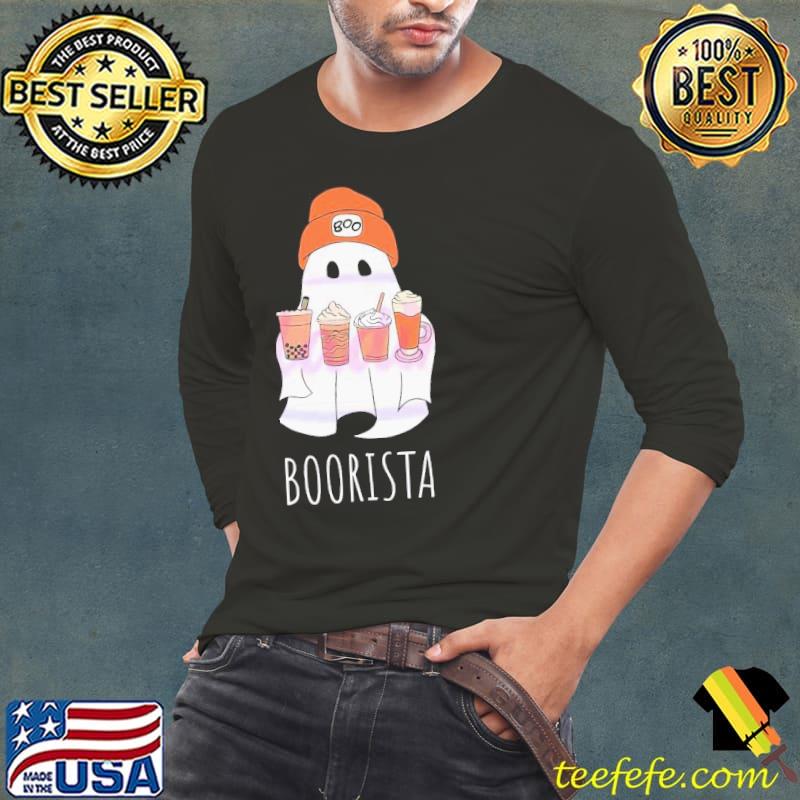 Funny Boorista Ghost Barista Coffee Lover Shirt Funny Boorista Ghost Barista Coffee Lover Shirt