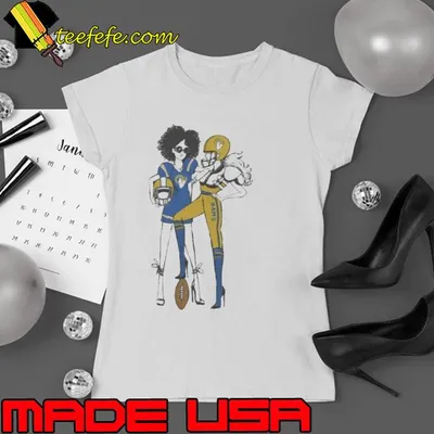 G-III 4Her By Carl Banks Heather Gray Los Angeles Rams Football Girls Shirt