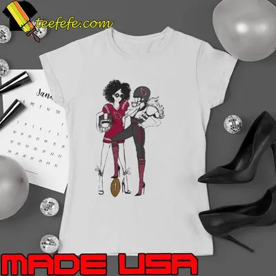 GIII 4Her By Carl Banks Heather Gray Arizona Cardinals Football Girls Shirt