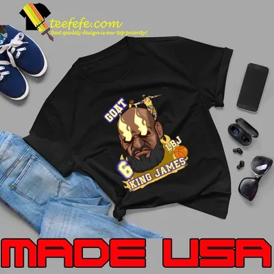 Goat King LeBron James NBA championships T-Shirt