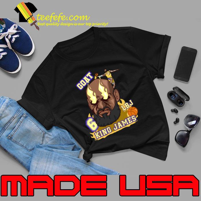 Goat King LeBron James NBA championships T-Shirt Goat King LeBron James NBA championships T-Shirt