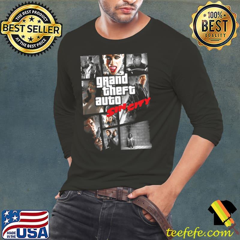 Grand Theft Auto Sin City Shirt Long Sleeve Tee Grand Theft Auto Sin City Shirt Long Sleeve Tee