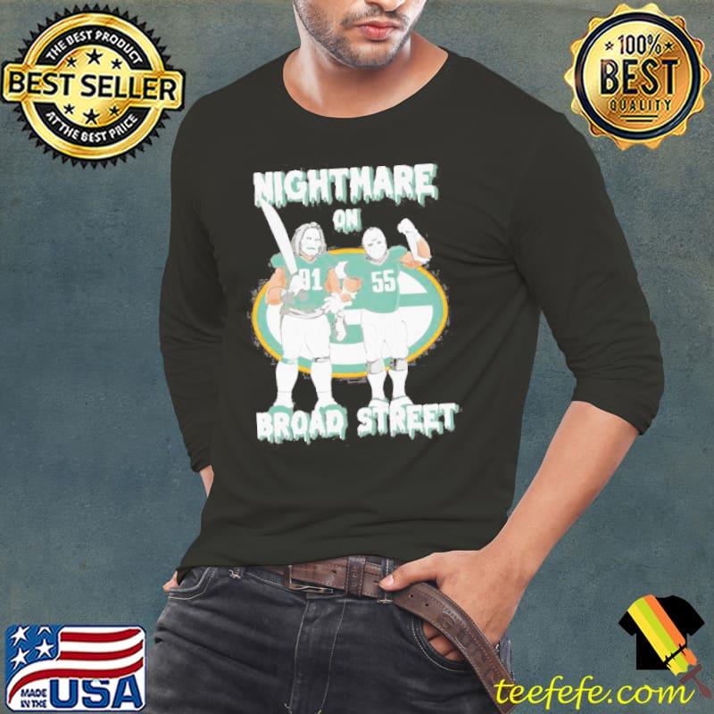 Green Bay Packers Billy And Jason Voorhees Nightmare On Broad Street Shirt Long Sleeve Tee Green Bay Packers Billy And Jason Voorhees Nightmare On Broad Street Shirt Long Sleeve Tee
