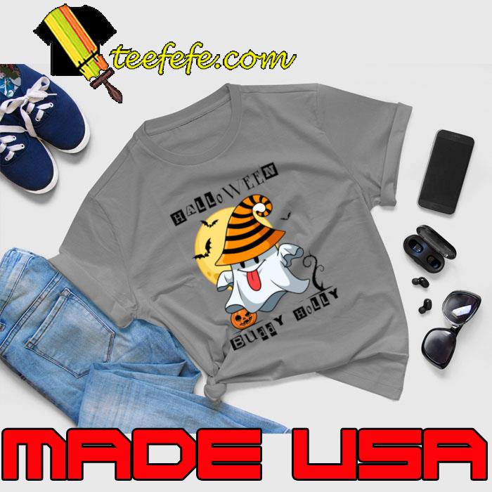 Halloween buddy holly ghost wear hat witch bats moon T-Shirt Unisex Halloween buddy holly ghost wear hat witch bats moon T-Shirt Unisex