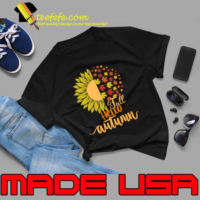 Hello autumn fall colors sunflower thanksgiving T-Shirt Unisex Hello autumn fall colors sunflower thanksgiving T-Shirt Unisex