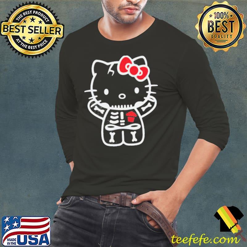Hello Kitty Skeleton For Halloween 2023 Shirt Long Sleeve Tee Hello Kitty Skeleton For Halloween 2023 Shirt Long Sleeve Tee