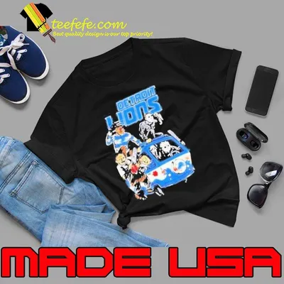 Horror detroit lions car shirt
