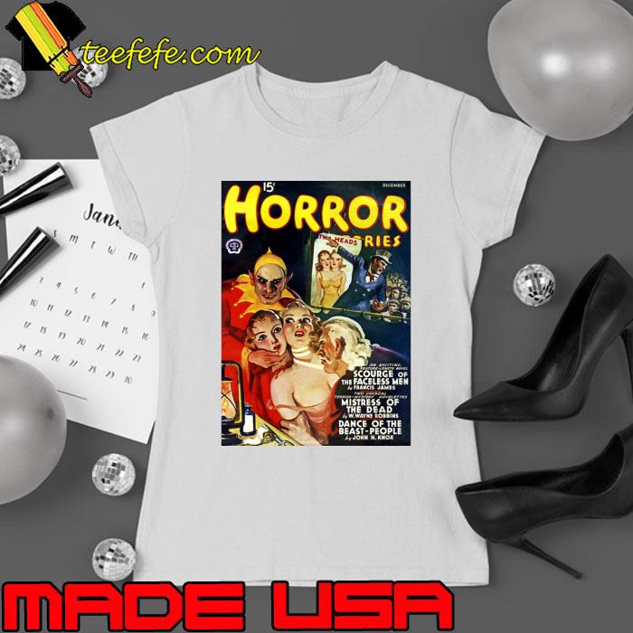 Horror Stories Magazine Cover December 1940 Poster T-Shirt Horror Stories Magazine Cover December 1940 Poster T-Shirt