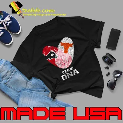 Houston Texans And Texas Longhorns Heart It’s In My DNA 2023 shirt