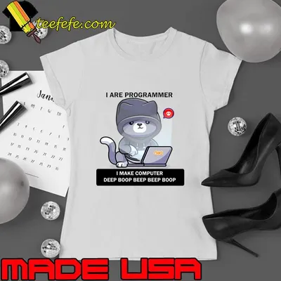 I are programmer make computer deep boop beep cat programmer T-Shirt