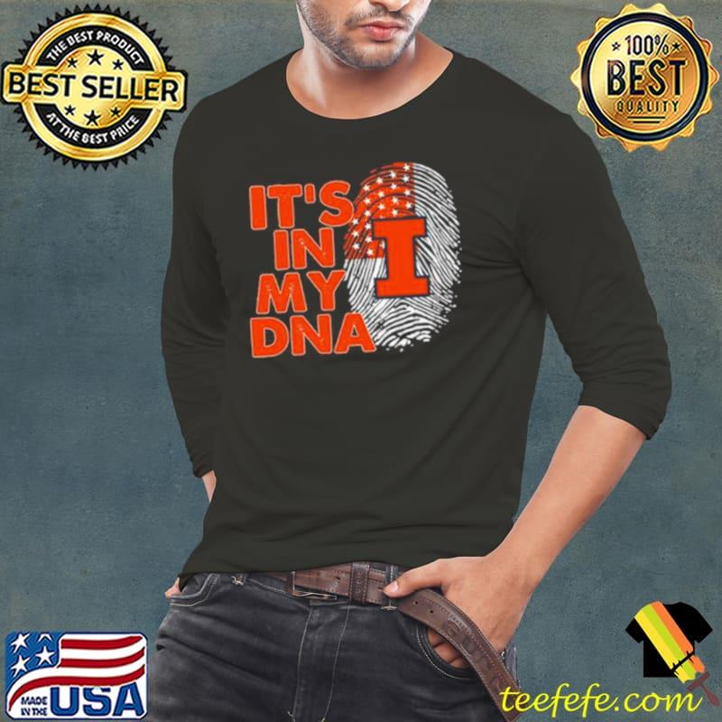 Illinois Fighting Illini Football 2023 It’s In My DNA s Long Sleeve Tee Illinois Fighting Illini Football 2023 It’s In My DNA s Long Sleeve Tee