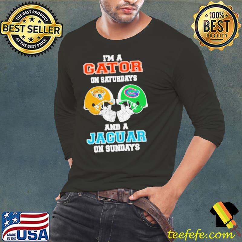 I’m A Gator On Saturdays And A Jaguar On Sundays Helmet 2023 Shirt Long Sleeve Tee I’m A Gator On Saturdays And A Jaguar On Sundays Helmet 2023 Shirt Long Sleeve Tee