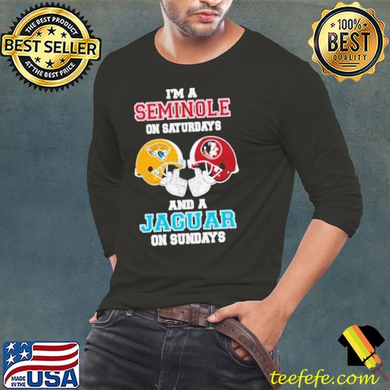 I’m A Seminoles On Saturdays And A Jaguars On Sundays Helmet 2023 Shirt Long Sleeve Tee I’m A Seminoles On Saturdays And A Jaguars On Sundays Helmet 2023 Shirt Long Sleeve Tee
