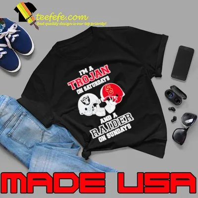 I’m A Trojans On Saturdays And A Raiders On Sundays Helmet 2023 Shirt