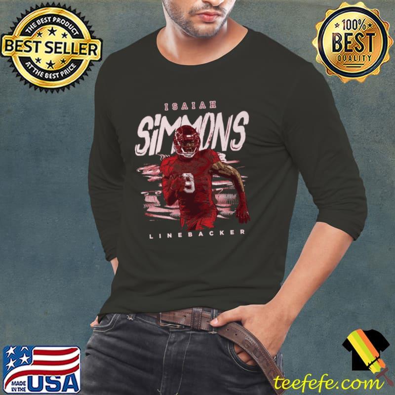 Isaiah Simmons Linebacker Football Arizona Player Name T-Shirt Long Sleeve Tee Isaiah Simmons Linebacker Football Arizona Player Name T-Shirt Long Sleeve Tee