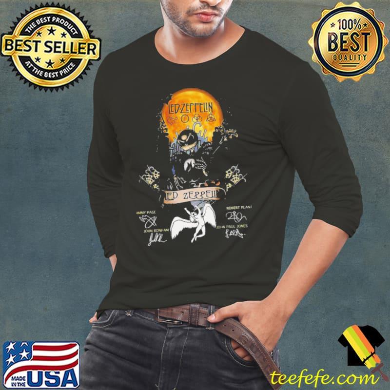 Jack skellington collab led Zeppelin signature halloween s Long Sleeve Tee Jack skellington collab led Zeppelin signature halloween s Long Sleeve Tee