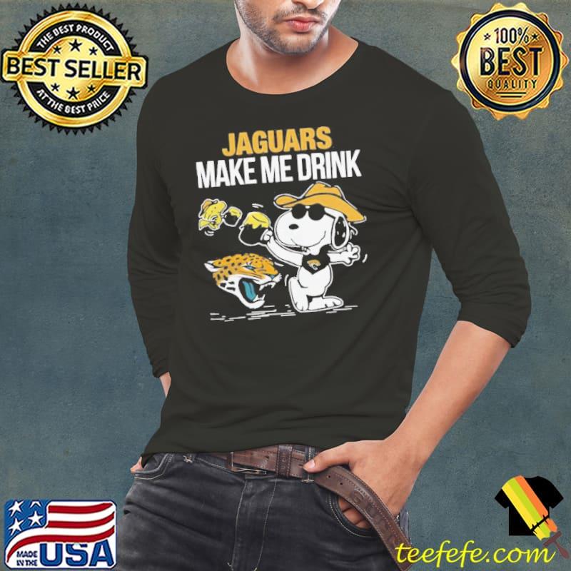 Jacksonville jaguars makes me drink Snoopy and Woodstock Shirt Long Sleeve Tee Jacksonville jaguars makes me drink Snoopy and Woodstock Shirt Long Sleeve Tee