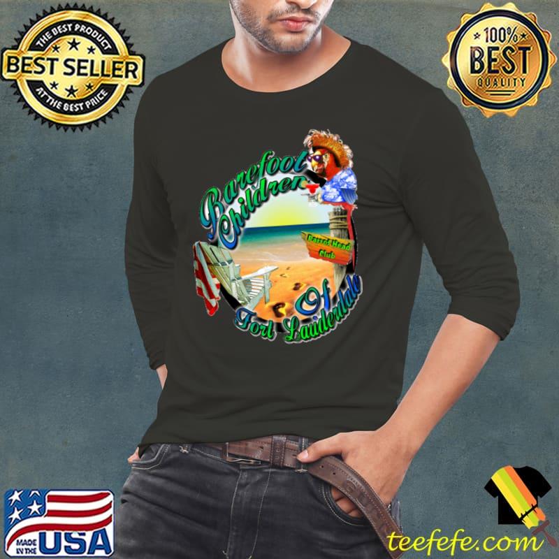 Jimmy buffett parrot head barefoot children fort lauderdale T-Shirt Long Sleeve Tee Jimmy buffett parrot head barefoot children fort lauderdale T-Shirt Long Sleeve Tee