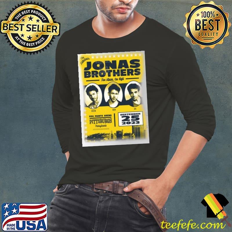 Jonas Brothers September 25, 2023 Pittsburgh s Long Sleeve Tee Jonas Brothers September 25, 2023 Pittsburgh s Long Sleeve Tee