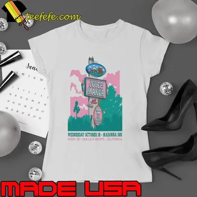 Joyce manor 18th october 2023 madonna inn san san luis obispo poster shirt