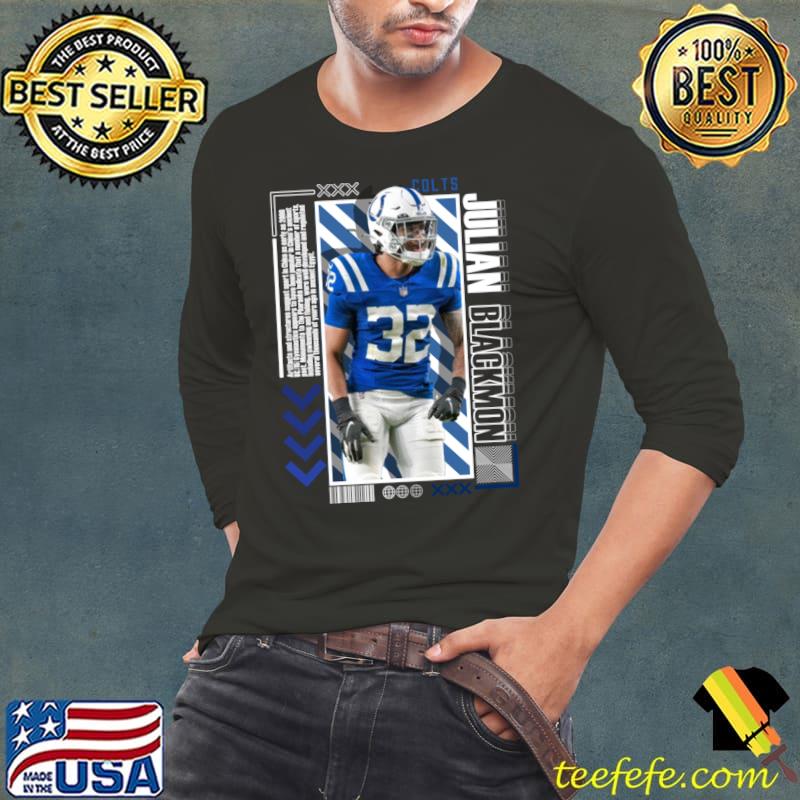 Julian Blackmon an American football safety for the Indianapolis Colts T-Shirt Long Sleeve Tee Julian Blackmon an American football safety for the Indianapolis Colts T-Shirt Long Sleeve Tee