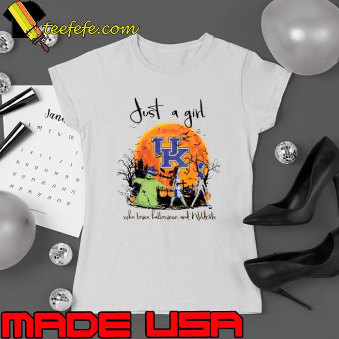 Just a girl who loves Halloween and Kentucky Wildcats shirt