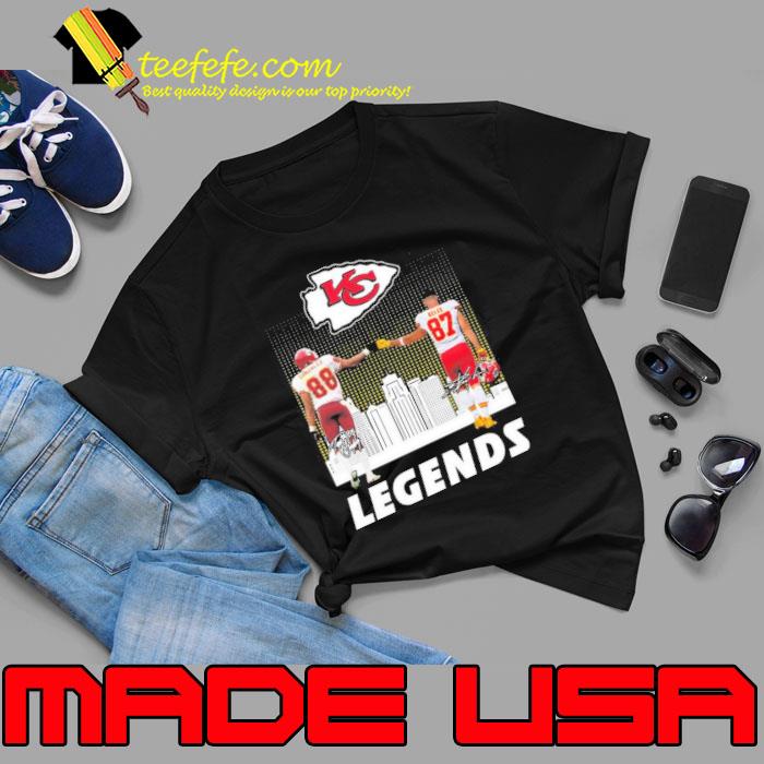 Legends Tony Gonzalez and Travis Kelce Kansas City Chiefs signatures shirt,  hoodie, sweater, long sleeve and tank top