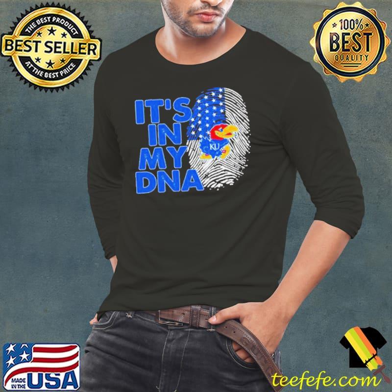 Kansas Jayhawks Football 2023 It’s In My DNA s Long Sleeve Tee Kansas Jayhawks Football 2023 It’s In My DNA s Long Sleeve Tee
