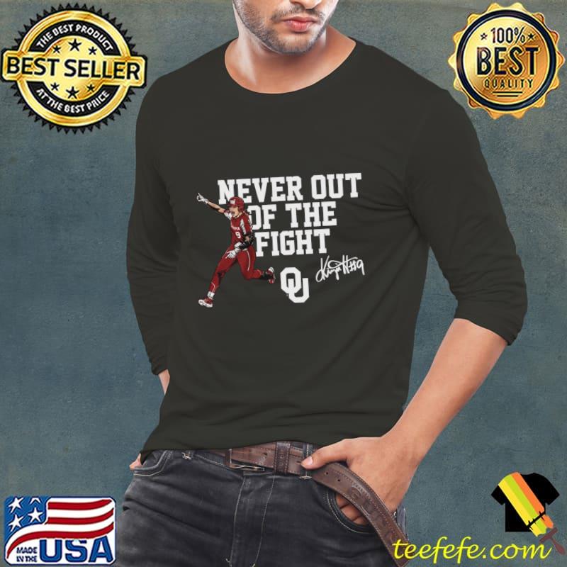 Kinzie Hansen Never Out Of The Fight Signature T-Shirt Long Sleeve Tee Kinzie Hansen Never Out Of The Fight Signature T-Shirt Long Sleeve Tee