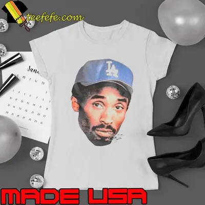 Kobe Bryant Los Angeles Dodgers hat signature shirt